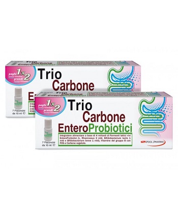 TRIOCARBONE ENTEROPROBIOTICI 7 FLACONCINI X 10 ML - goldeneffe.it