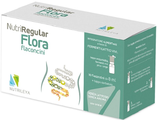 NUTRIREGULAR FLORA 10 FLACONCINI 8 ML - goldeneffe.it
