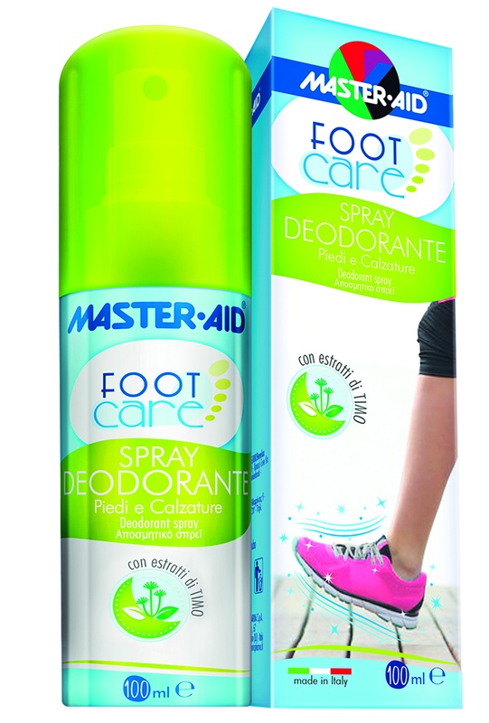 MASTER-AID FOOT CARE SPRAY DEODORANTE 100 ML - goldeneffe.it