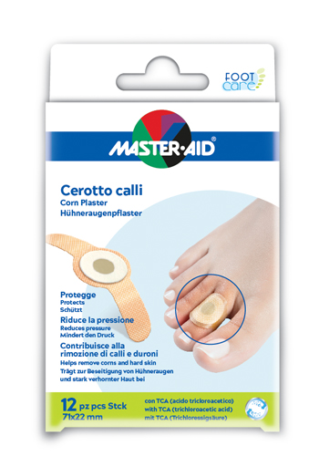 CEROTTO CALLIFUGO MASTER-AID FOOTCARE 71X22 MM 12 PEZZI B2 - goldeneffe.it