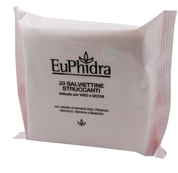 EUPHIDRA SALVIETTINE STRUCCANTI 20 PEZZI - goldeneffe.it