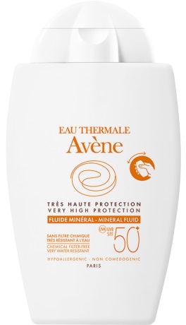 EAU THERMALE AVENE SOLARE FLUIDO MINERALE 50+ 40 ML - goldeneffe.it