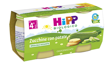 HIPP BIO HIPP BIO OMOGENEIZZATO ZUCCHINE CON PATATE 2X80 G - goldeneffe.it