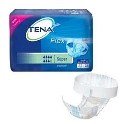 PANNOLONE A CINTURA PER INCONTINENZA TENA FLEX SUPER MEDIO 30 PEZZI - goldeneffe.it