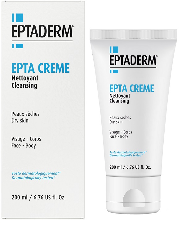 EPTADERM EPTA CREME DETERGENTE PELLI SECCHE VISO CORPO 200 ML - goldeneffe.it