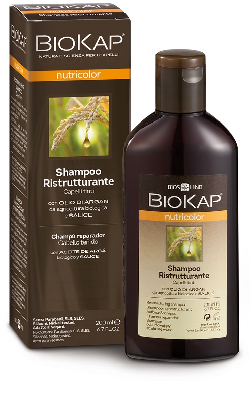 BIOKAP NUTRICOLOR SHAMPOO RISTRUTTURANTE 200 ML - goldeneffe.it