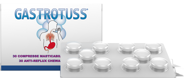 GASTROTUSS ANTIREFLUSSO 30 COMPRESSE MASTICABILI - goldeneffe.it
