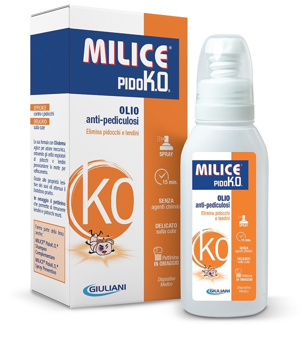 MILICE PIDOKO OLIO ANTIPEDICULOSI 75ML - goldeneffe.it