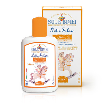 SOLE BIMBI LATTE SOLARE SPF50+ 125 ML - goldeneffe.it