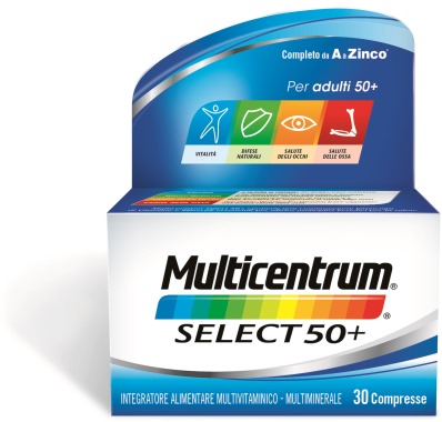 MULTICENTRUM SELECT 50+ 30 COMPRESSE - goldeneffe.it