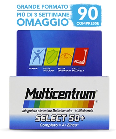 MULTICENTRUM SELECT 50+ 90 COMPRESSE - goldeneffe.it