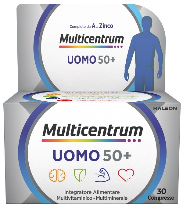 MULTICENTRUM UOMO 50+ 30 COMPRESSE - goldeneffe.it