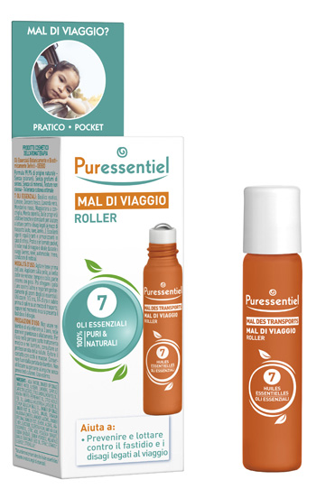 PURESSENTIEL ROLLER MAL DI VIAGGIO 7 OLI ESSENZIALE 5 ML - goldeneffe.it