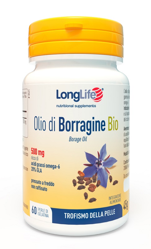 LONGLIFE OLIO BORRAGINE BIO 60 PERLE IN GELATINA - goldeneffe.it