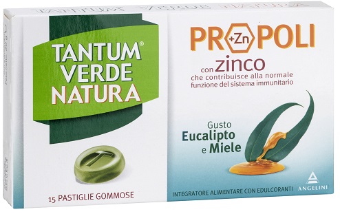 TANTUM VERDE NATURA PASTIGLIE GOMMOSE EUCALIPTO & MIELE 30 G - goldeneffe.it