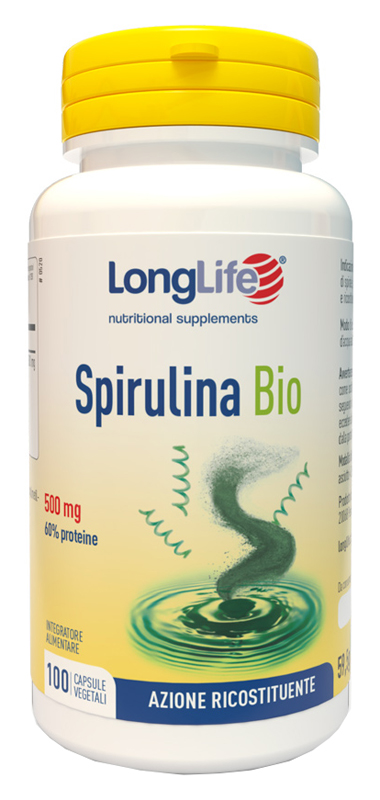 LONGLIFE SPIRULINA BIO 500 MG 100 CAPSULE VEGETALI - goldeneffe.it