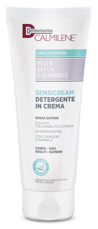 DERMOVITAMINA CALMILENE SENSICREAM DETERGENTE IN CREMA SENZA SAPONE PER PELLE SECCA E SENSIBILE 250 ML - goldeneffe.it
