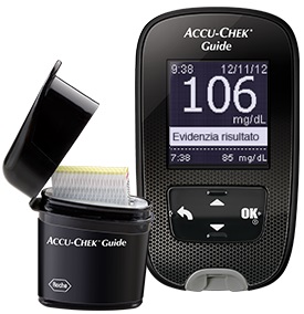 KIT GLUCOMETRO ACCU-CHEK GUIDE MG/DL + PUNGIDITO FASTCLIX - goldeneffe.it