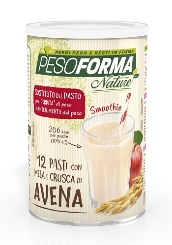 PESOFORMA NATURE SMOOTHIE MELA E CRUSCA AVENA 12 PASTI 420 G - goldeneffe.it