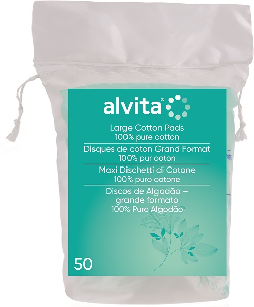 ALVITA MAXI DISCHETTI DI COTONE 100% PURO COTONE 50 PEZZI - goldeneffe.it