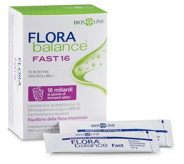 BIOSLINE FLORABALANCE FAST 10 BUSTINE OROSOLUBILI - goldeneffe.it