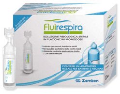 FLUIRESPIRA SOLUZIONE FISIOLOGICA STERILE 30 FLACONCINI MONODOSE DA 5ML - goldeneffe.it