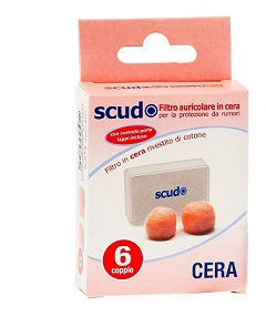 TAPPO AURICOLARE EARPLUG SCUDO IN CERA 6 COPPIE 12 PEZZI ARTICOLO 7EN081 - goldeneffe.it