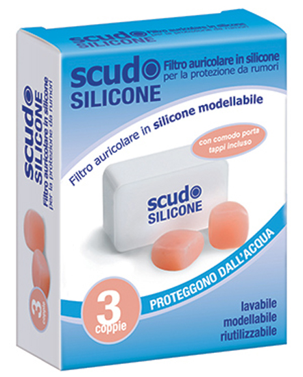 TAPPO AURICOLARE EARPLUG SCUDO IN SILICONE 3 COPPIE 6 PEZZI ARTICOLO 7EN091 - goldeneffe.it
