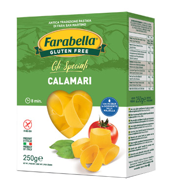 FARABELLA CALAMARI SENZA GLUTINE 250 G - goldeneffe.it