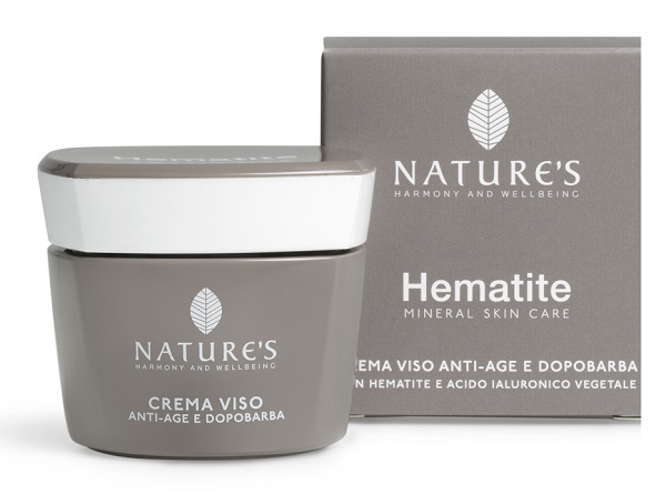 NATURE'S HEMATITE CREMA VISO ANTIAGE DOPOBARBA 50 ML - goldeneffe.it