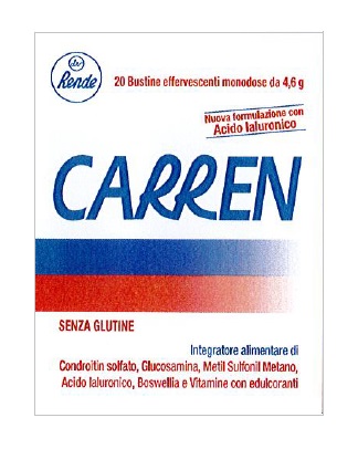 CARREN 20 BUSTINE EFFERVESCENTI MONODOSE DA 4,6 G L'UNA - goldeneffe.it