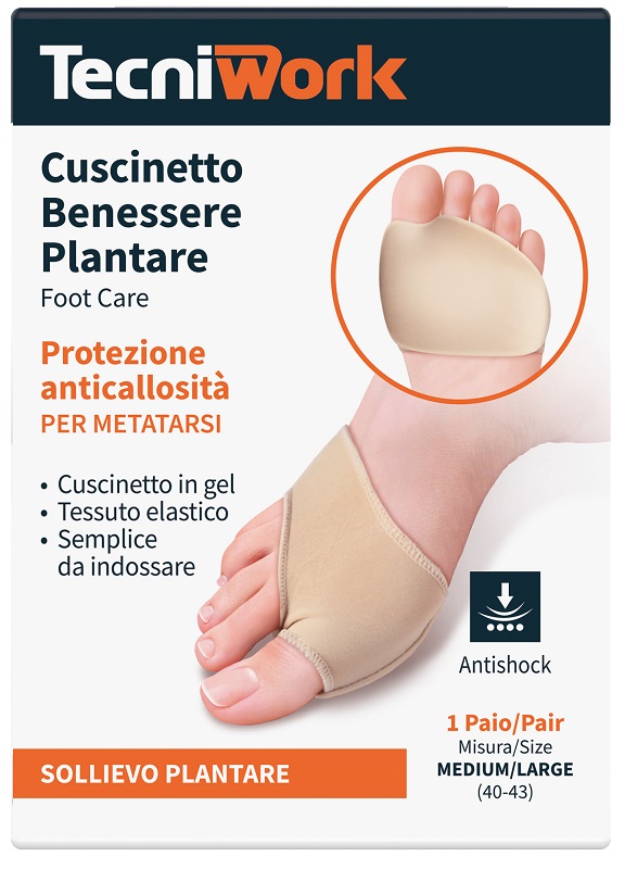 BENESSERE PLANTARE CUSCINETTO MEDIUM/LARGE 1 PAIO - goldeneffe.it
