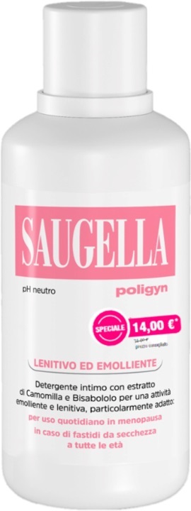 SAUGELLA POLIGYN PH NEUTRO LENITIVO ED EMOLLIENTE 500 ML TAGLIO PREZZO - goldeneffe.it