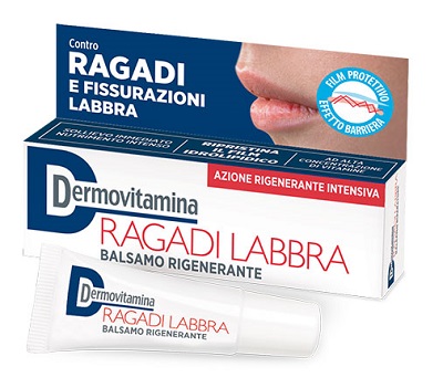 DERMOVITAMINA RAGADI LABBRA BALSAMO RIGENERANTE 8 ML - goldeneffe.it