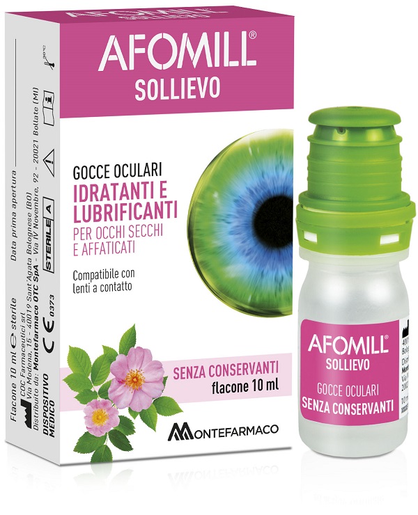 AFOMILL SOLLIEVO GOCCE OCULARI SOLLIEVO OCCHI 10 ML - goldeneffe.it