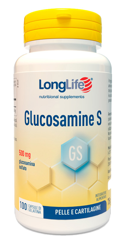 LONGLIFE GLUCOSAMINE S 100 CAPSULE DI GELATINA - goldeneffe.it