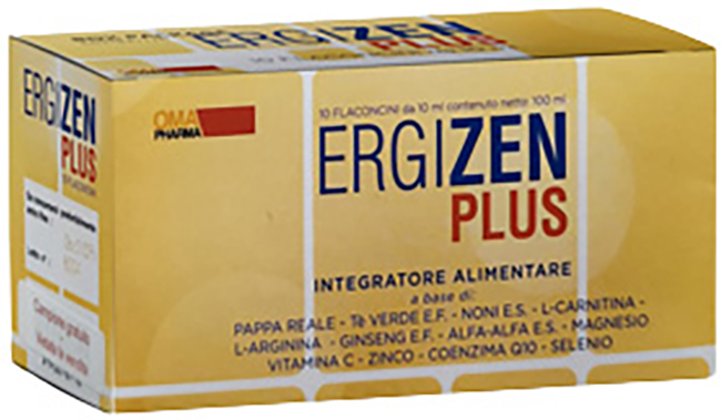ERGIZEN PLUS INTEGRATORE ENERGIZZANTE 10 FLACONCINI DA 10 ML - goldeneffe.it