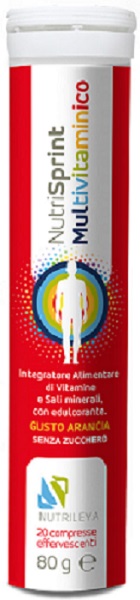 NUTRISPRINT MULTIVITAMINICO 20 COMPRESSE EFFERVESCENTI 80 G SENZA ZUCCHERO - goldeneffe.it