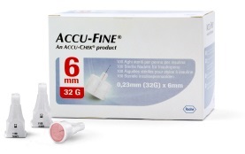 AGO PER PENNA DA INSULINA ACCU-FINE PEN NEEDLE ACCU-CHEK GAUGE 32 X 6MM 100 PEZZI - goldeneffe.it