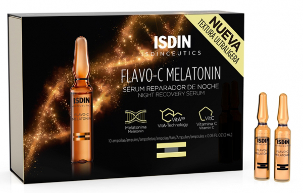 ISDINCEUTICS FLAVO C MELATONIN 10 FIALE - goldeneffe.it