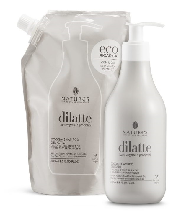 NATURE'S DILATTE DOCCIASHAMPOO RICARICA 400 ML - goldeneffe.it