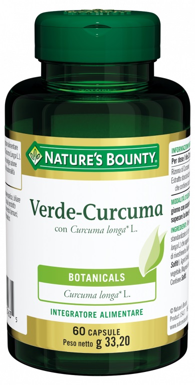 VERDE CURCUMA 60 CAPSULE 33,2 G - goldeneffe.it