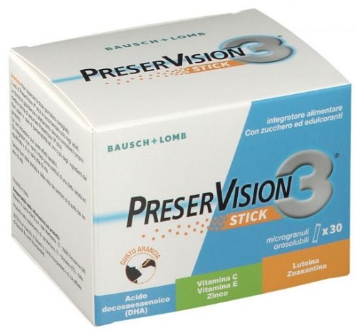 PRESERVISION 3 30 STICK OROSOLUBILI DA 2 G - goldeneffe.it