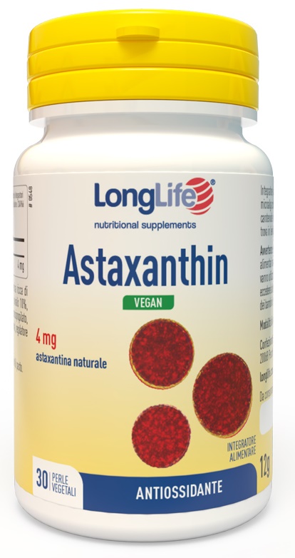 LONGLIFE ASTAXANTHIN 30 PERLE VEGETALI - goldeneffe.it