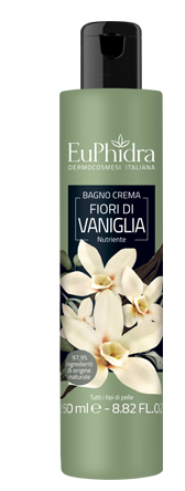 EUPHIDRA BAGNOCREMA NUTR VANIGLIA BAGNO CREMA IN FLACONE CON ETICHETTA - goldeneffe.it