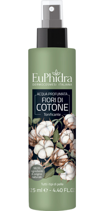 EUPHIDRA ACQUA PROFUMATA COTONE IN FLACONE CON ETICHETTA POMPA SPRAY - goldeneffe.it
