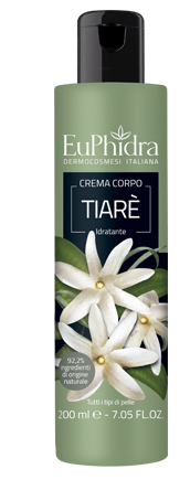 EUPHIDRA CREMA CORPO IDRATANTE TIARE' IN FLACONE CON ETICHETTA - goldeneffe.it
