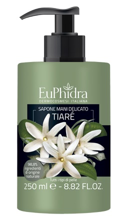 EUPHIDRA SAPONE LIQUIDO MANI TIARE' IN FLACONE CON ETICHETTA DISPENSER - goldeneffe.it