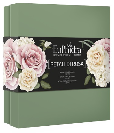 EUPHIDRA COFANETTO PETALI DI ROSA CONTENENTE 1 BAGNO CREMA 1 ACQ PROFUMATA 1 - goldeneffe.it