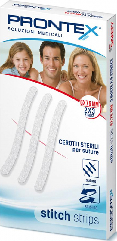PRONTEX STITCH STRIPS 6X75 10 PEZZI - goldeneffe.it